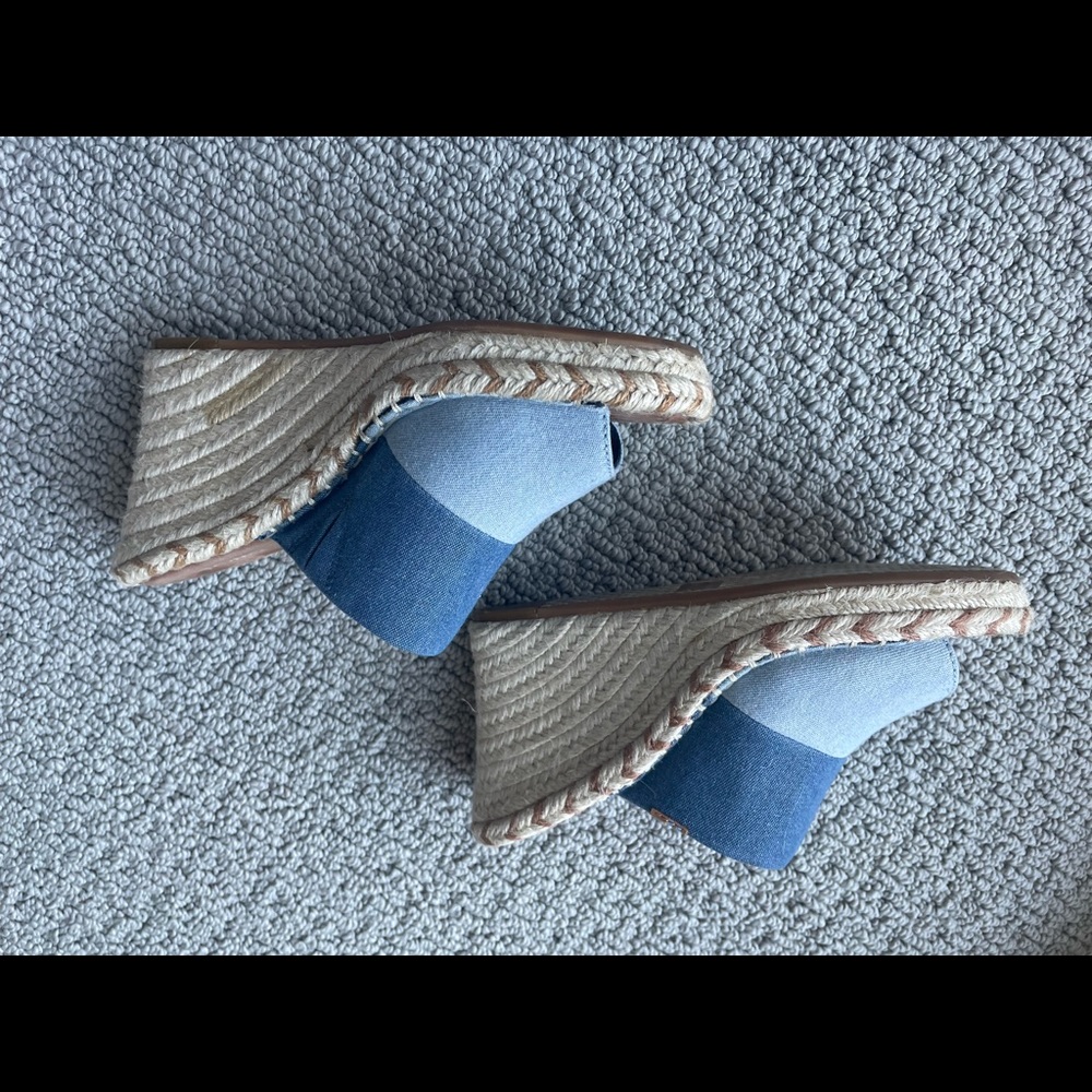 TOMS’s wedge jean sandal size 6 - Picture 4 of 7